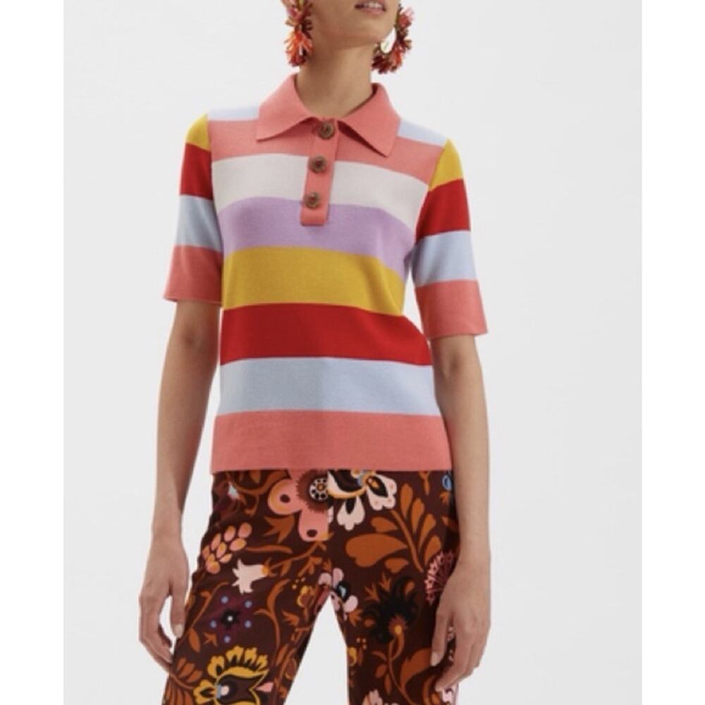 La Double J Edition Knit Polo Striped Edition 25 Small